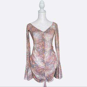 Scrunched Mesh Dress